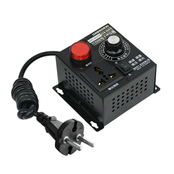 220V 4000W Variable Voltage Controller For Fan Speed Motor Control Dimmer Set